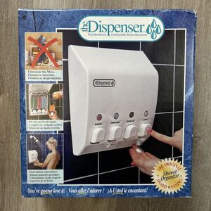 The Dispenser 4 Chamber Shower Organizer Soap Shampoo Conditioner Lotion READ